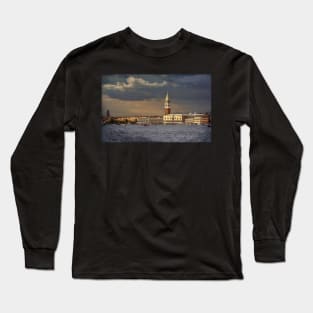 St Marks Campanile under a Stormy Sky Long Sleeve T-Shirt